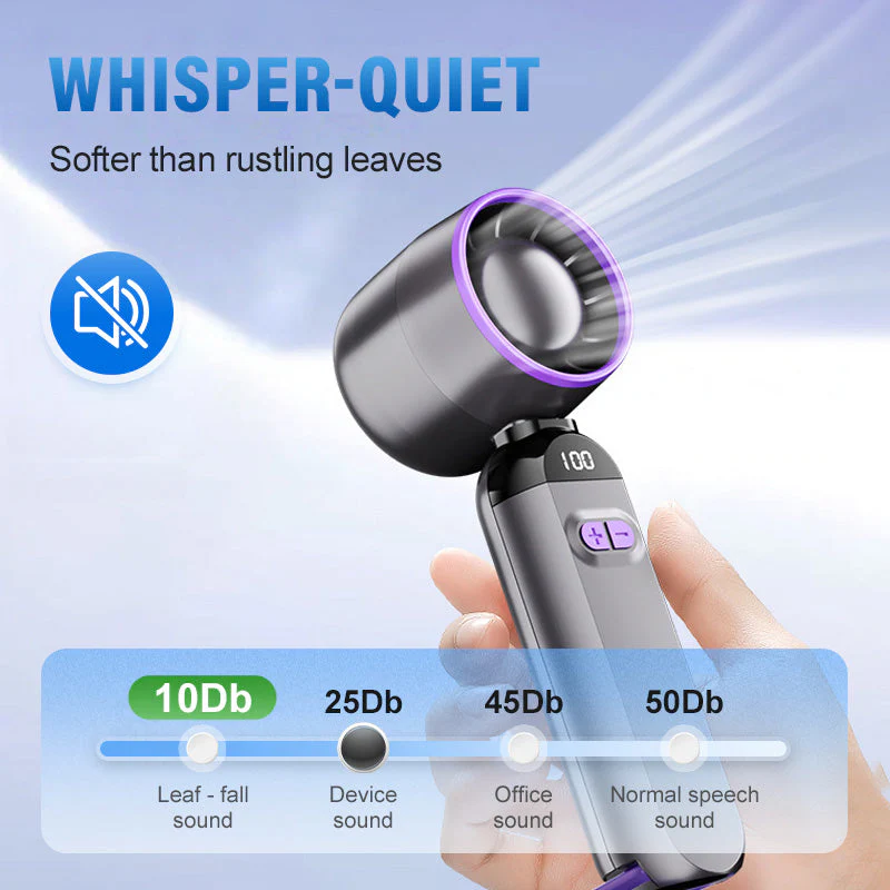 🏆 Last Day Special Price £9.99 ! 🔥Buy more save more💨 Portable Handheld Turbo Fan – Super Powerful Breeze, Ultra-Light & Perfect for Travel ⚡🌬️ - Image 5