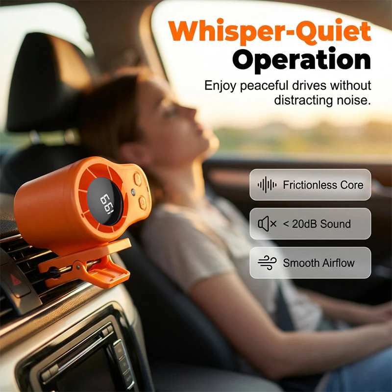 🏆 Last Day Special Price £9.99 ! ⏰Hands-Free Personal Cooling Fan with LED Display - Image 3