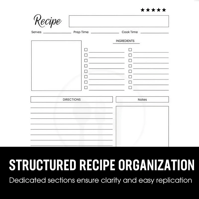 ✨🔥104 Sheets Notebook for Recipes📓 - Image 5