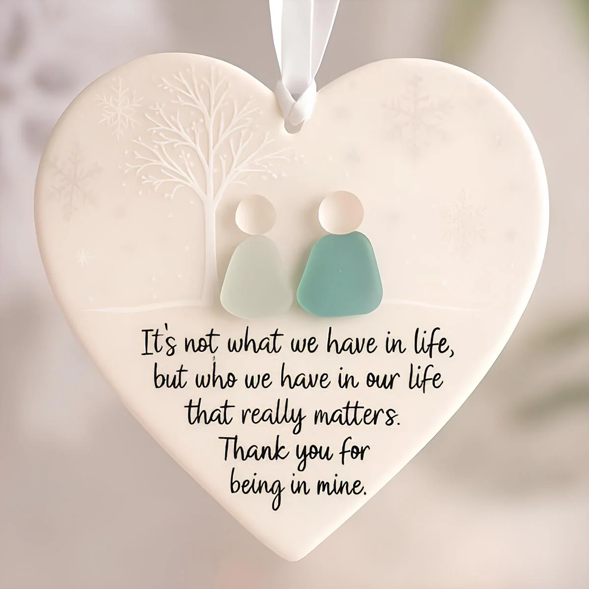 Heart-Shaped Sea Glass Friendship Decor🌊✨ - Image 2