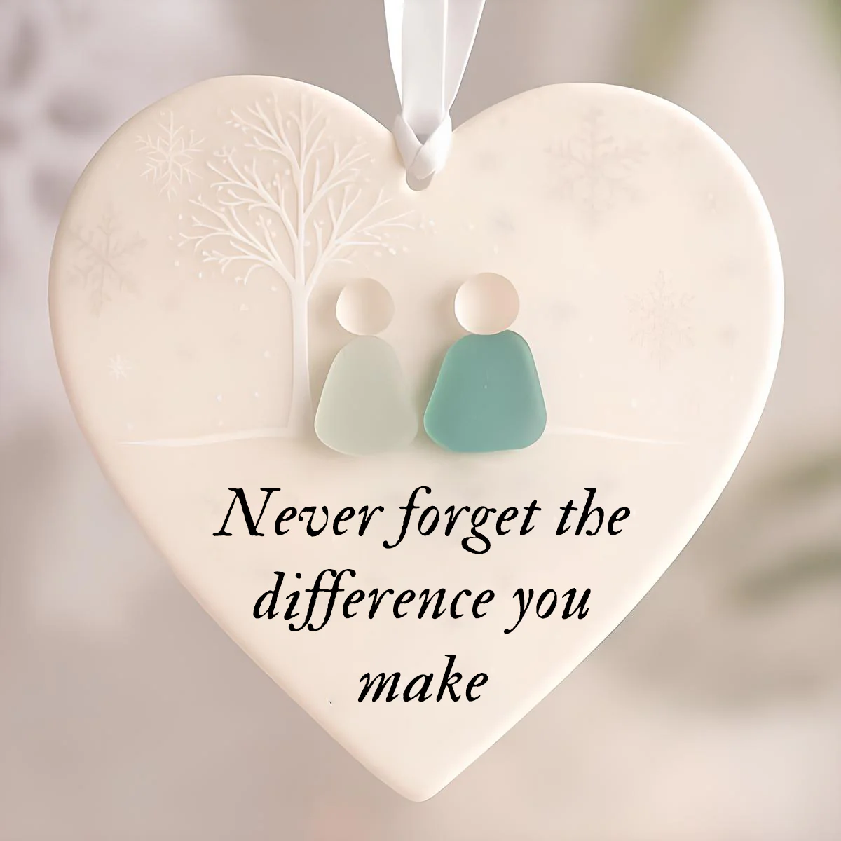 Heart-Shaped Sea Glass Friendship Decor🌊✨ - Image 6