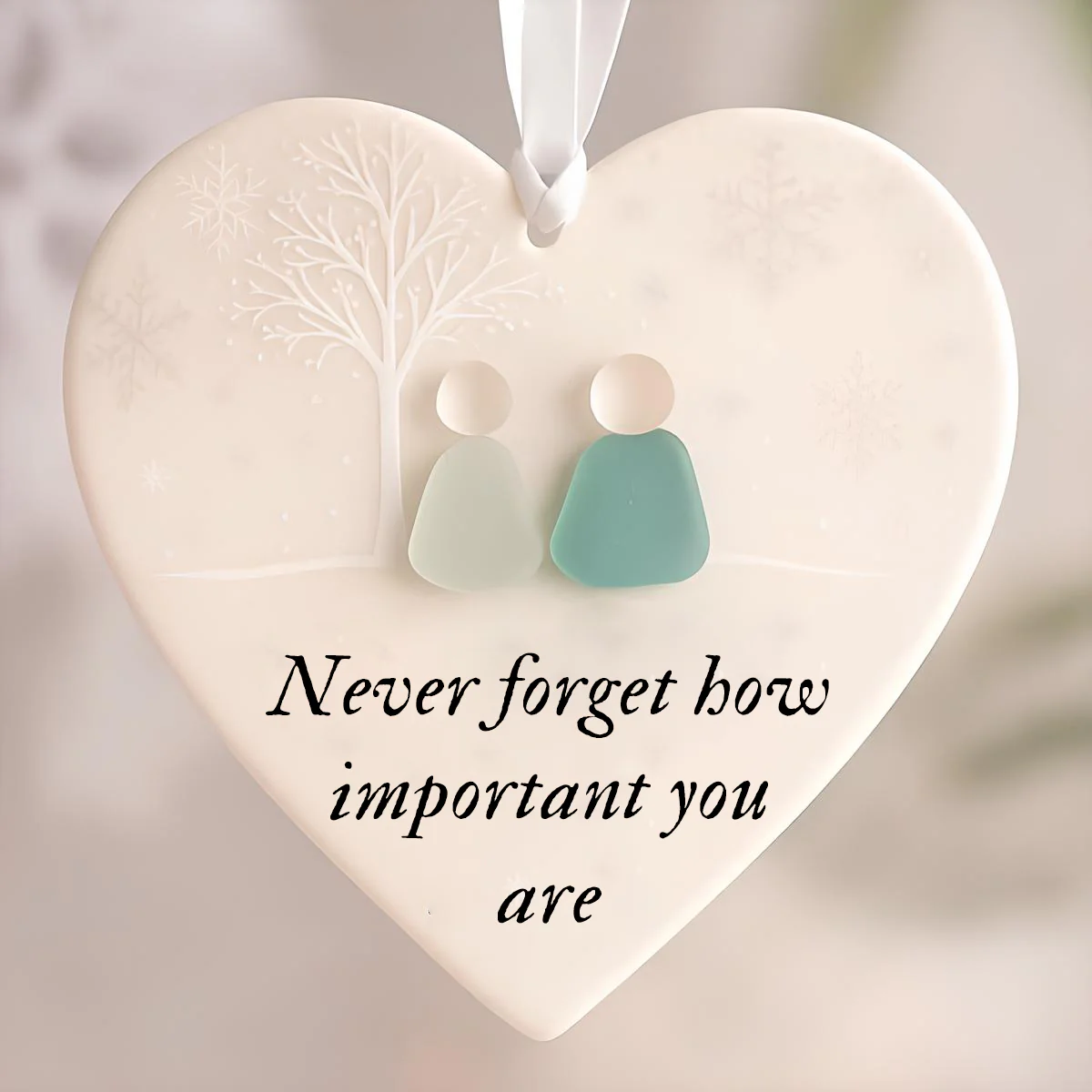 Heart-Shaped Sea Glass Friendship Decor🌊✨ - Image 7
