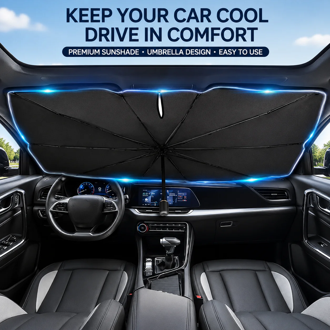 🏆LAST DAY SALE 60% OFF!!💕SunShade Foldable Heat Protector™☀️UK - Image 7