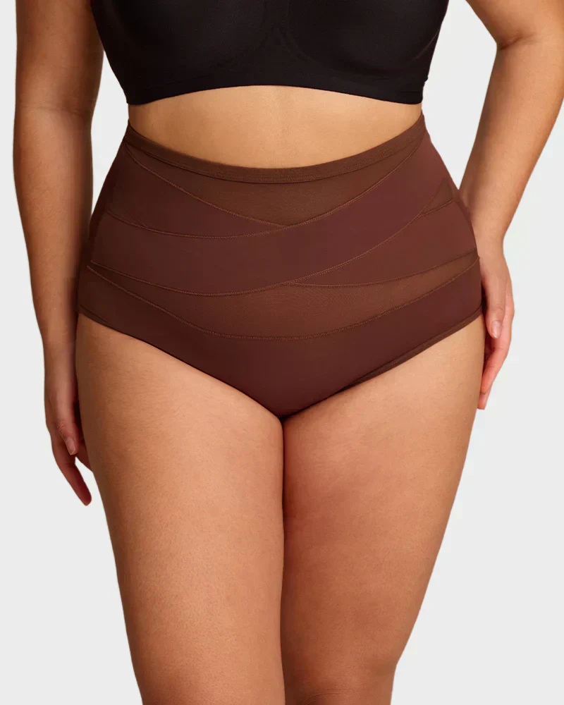 🌸 Last Day Special Price £9.99 ! 🔥Buy 1 Get 1 Free🎁Plus-Size High-Waist Cross Tummy Control Panties - Image 15