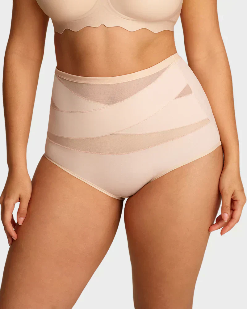 🌸 Last Day Special Price £9.99 ! 🔥Buy 1 Get 1 Free🎁Plus-Size High-Waist Cross Tummy Control Panties - Image 19