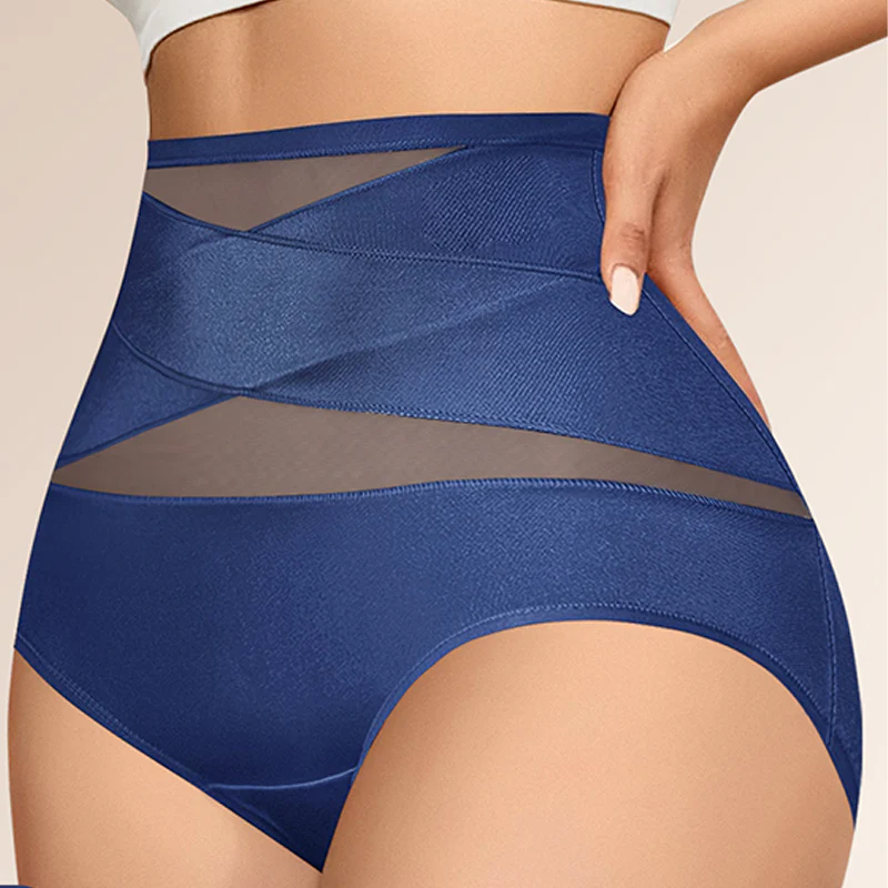 🌸 Last Day Special Price £9.99 ! 🔥Buy 1 Get 1 Free🎁Plus-Size High-Waist Cross Tummy Control Panties - Image 28