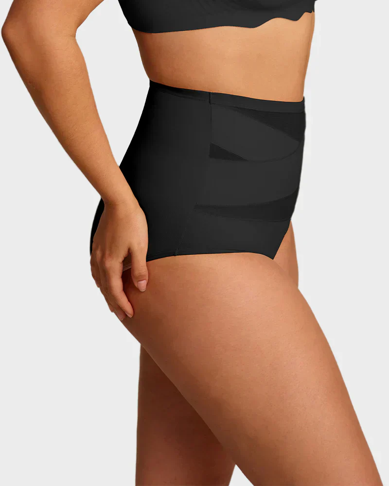 🌸 Last Day Special Price £9.99 ! 🔥Buy 1 Get 1 Free🎁Plus-Size High-Waist Cross Tummy Control Panties - Image 31
