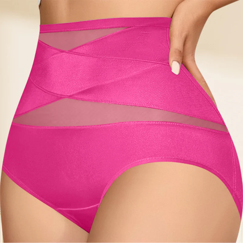 🌸 Last Day Special Price £9.99 ! 🔥Buy 1 Get 1 Free🎁Plus-Size High-Waist Cross Tummy Control Panties - Image 6