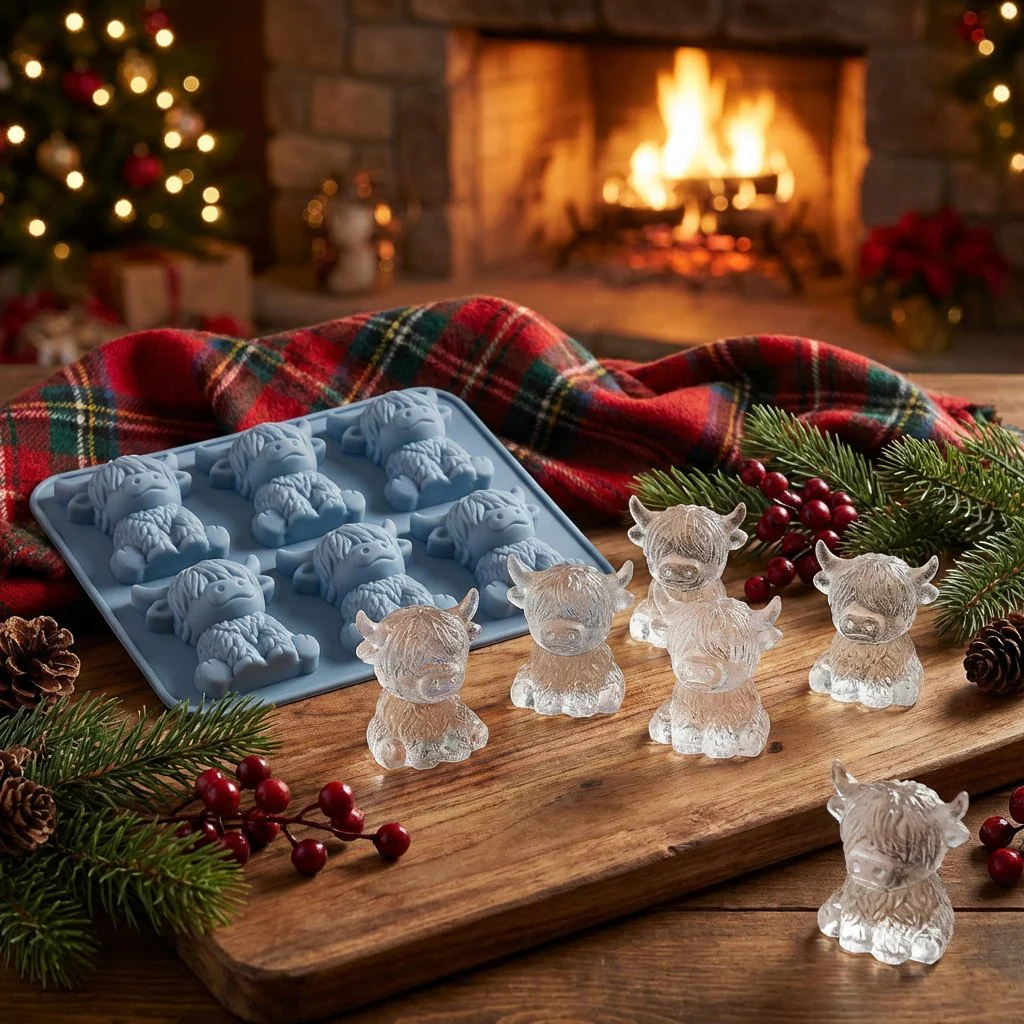 ⏳Last Day Special Price £6.99!!🐇🐰 Mini Highland Cow/Rabbit Ice Cube Mold – Cute 3D Ice for Drinks, Parties & Gifts - Image 16
