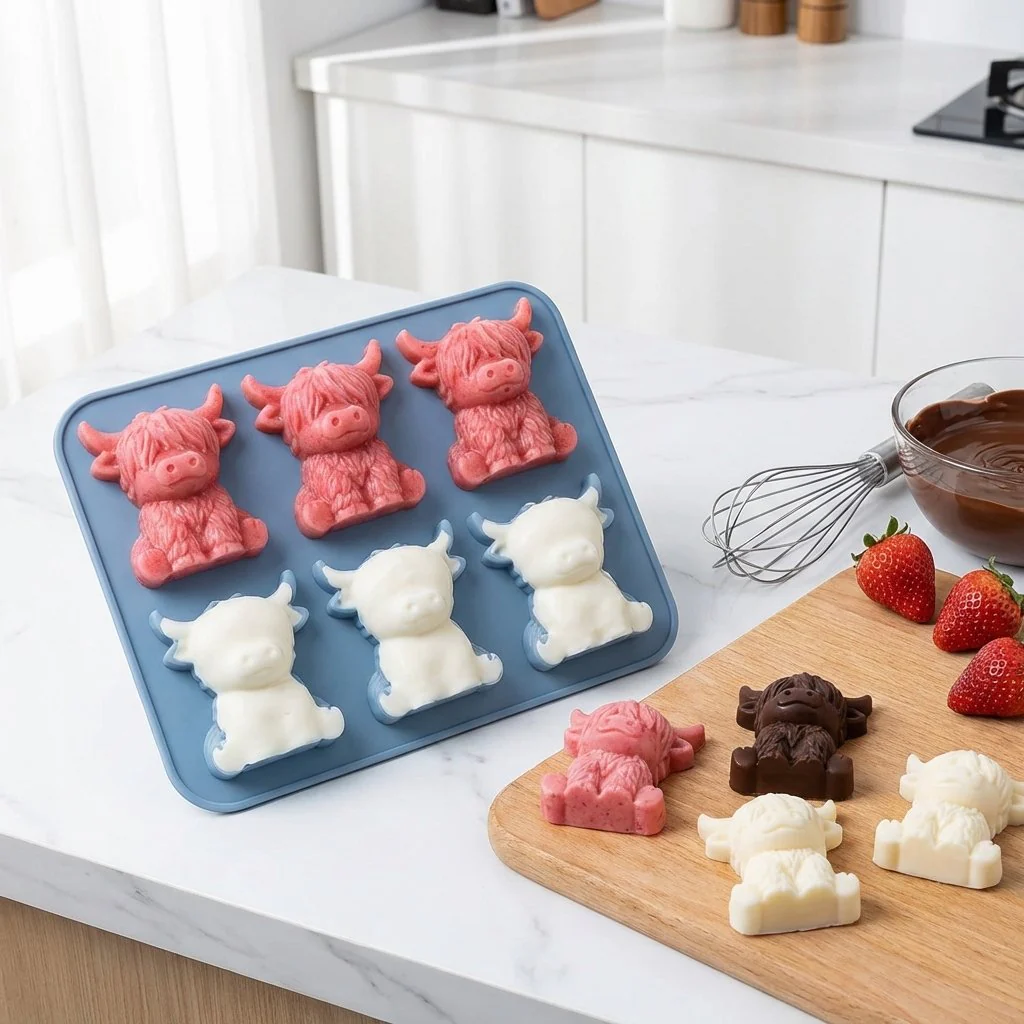 ⏳Last Day Special Price £6.99!!🐇🐰 Mini Highland Cow/Rabbit Ice Cube Mold – Cute 3D Ice for Drinks, Parties & Gifts - Image 17