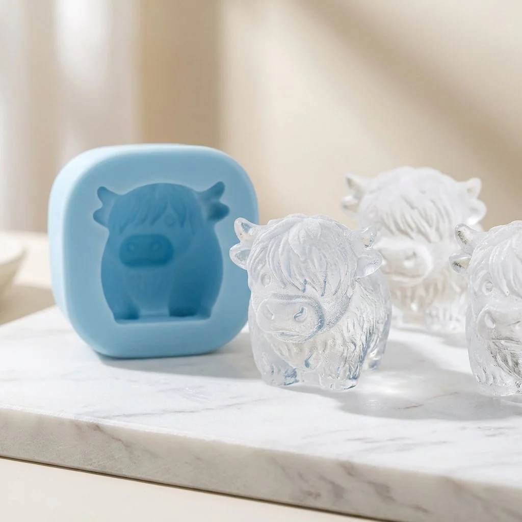 ⏳Last Day Special Price £6.99!!🐇🐰 Mini Highland Cow/Rabbit Ice Cube Mold – Cute 3D Ice for Drinks, Parties & Gifts - Image 19