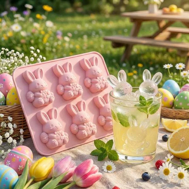 ⏳Last Day Special Price £6.99!!🐇🐰 Mini Highland Cow/Rabbit Ice Cube Mold – Cute 3D Ice for Drinks, Parties & Gifts - Image 24