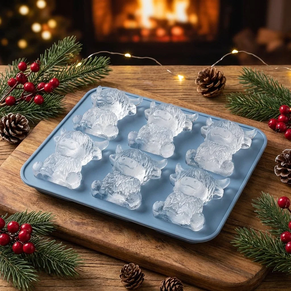 ⏳Last Day Special Price £6.99!!🐇🐰 Mini Highland Cow/Rabbit Ice Cube Mold – Cute 3D Ice for Drinks, Parties & Gifts - Image 6