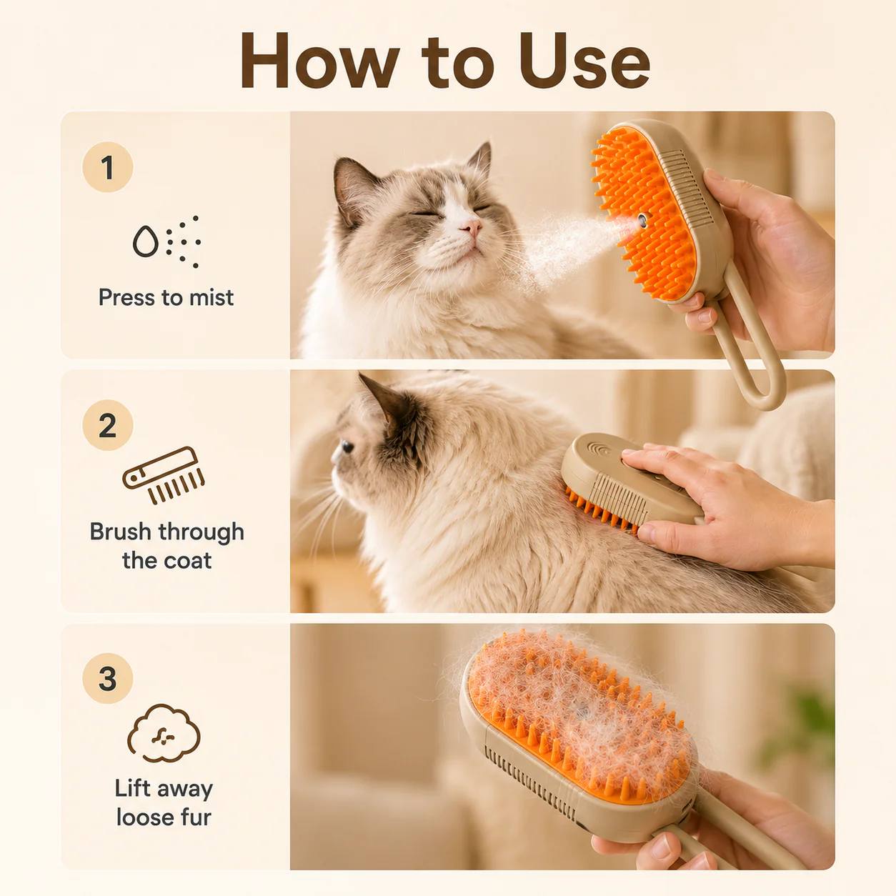 🔥Rechargeable Pet Spray Massage Comb - Image 5