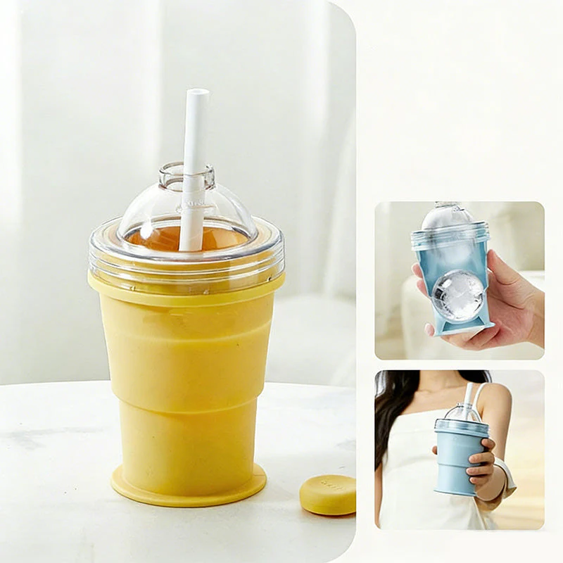 🏖️🍹Summer Hot Sale - Up to 70% OFF⚡50K+ SOLD!🎁2-in-1 Foldable Ice Hockey Cup – 🧊Make Giant Ice Balls & Sip On-the-Go - Image 4