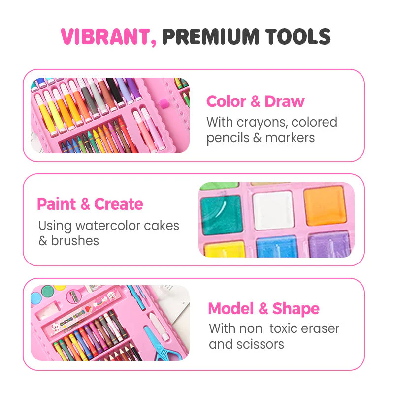🏆Hot Promotion 50% Off⚡Deluxe 6-In-1 Art Creativity Set🎁The Best Present For Kids - Image 3