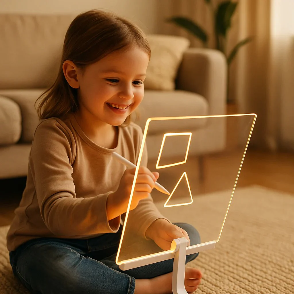 ✨LAST WEEK SPECIAL PRICE: £9.99!⏳🎨Luminous Led Drawing Board For Children - Image 11