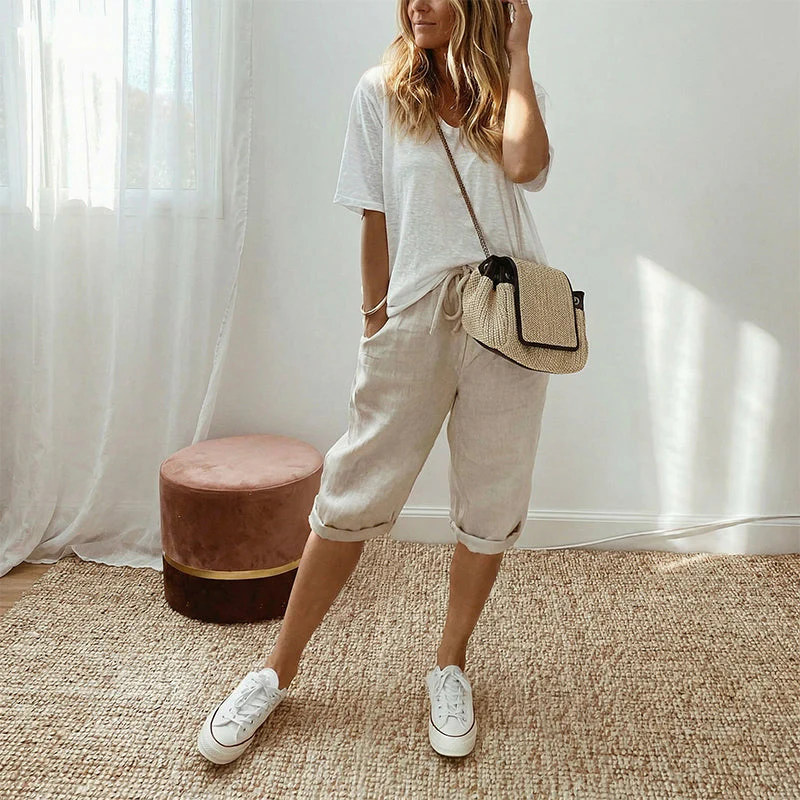 ☀️SUMMER SALE 50%OFF😍Women’s Casual Cotton Linen Capris – Breathable, Comfortable & Effortlessly Chic - Image 10