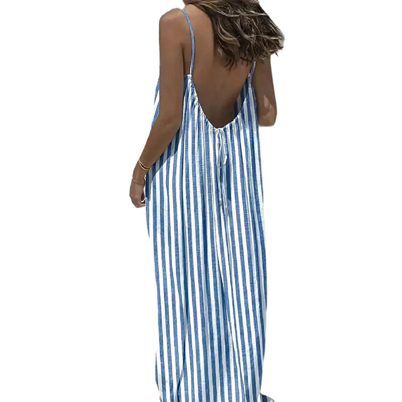 🔥2026 HOT SALE 50% OFF!!!👗Women's Summer Backless Spaghetti Strap Maxi Dress - Image 11