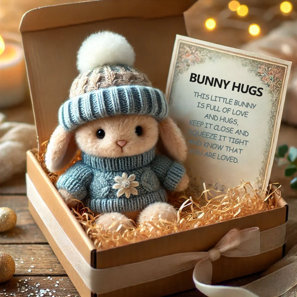 🎉Special Sale🐇Handmade Mini Bunny Hug Cute Easter Gift🎁 - Image 3