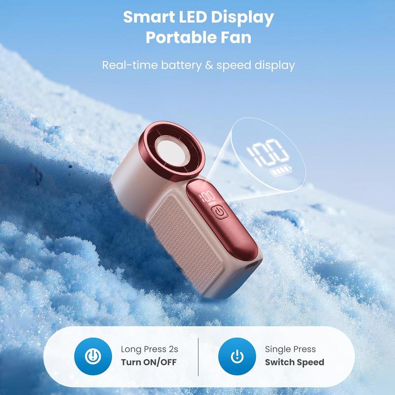 🌬️ Turbo Handheld Fan – LED Display, 6 Speeds, 3000mAh 🔋 - Image 19