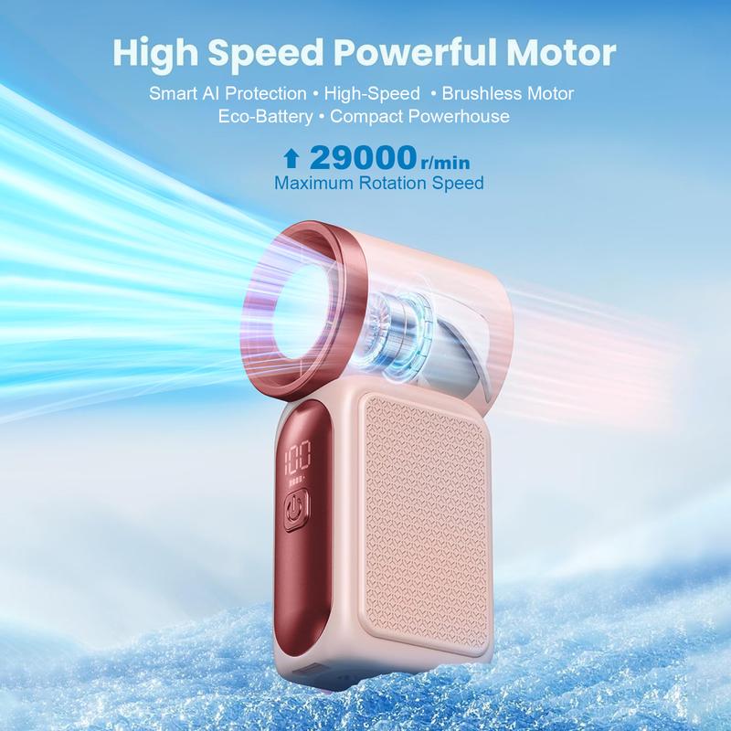 🌬️ Turbo Handheld Fan – LED Display, 6 Speeds, 3000mAh 🔋 - Image 25