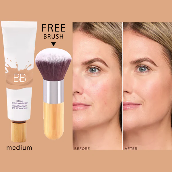 🔥LAST DAY SALE: £6.99 with BRUSH✨BB blur tinted moisturizer SPF 30 - instantly brightens, hydrates & smooths your skin - Image 2