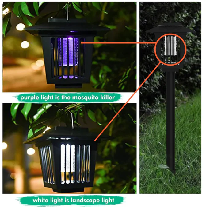 💥LAST DAY SALE 50%OFF💥🌈Solar Mosquito Killer Lamp | 3-in-1 Outdoor Light & Bug Zapper🦟❌ - Image 3