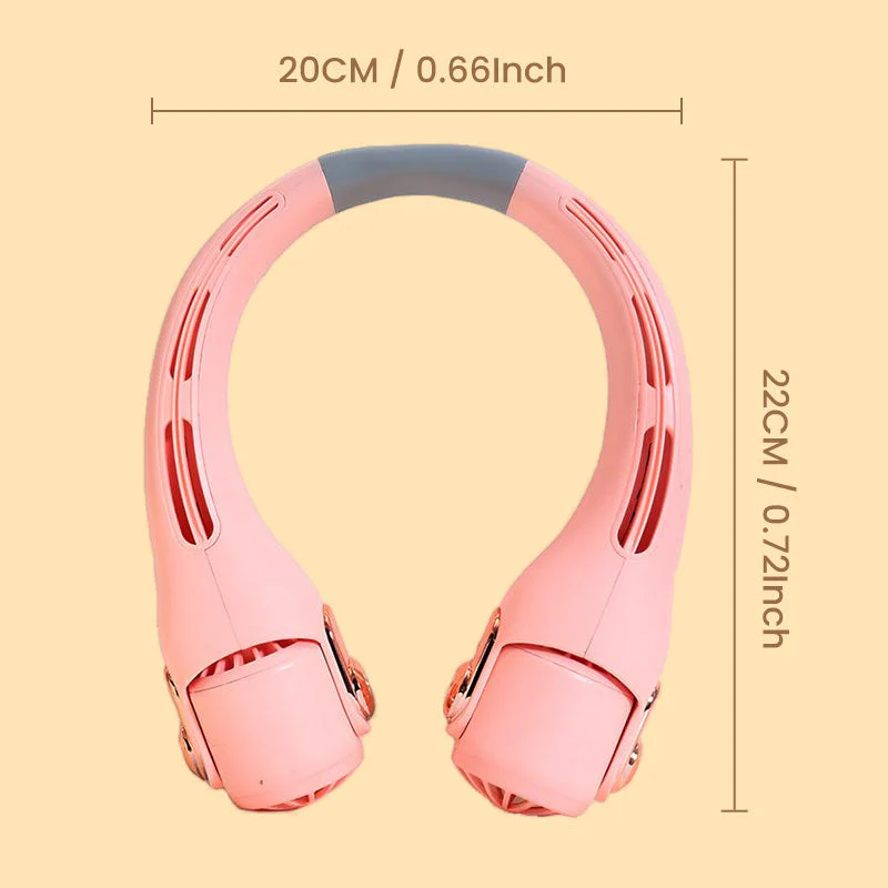 ⏰Last Day Special Price £12.99!!❄Neck Air Conditioner Fan – Ultra‑quiet, 360° rotating, 3 speeds. Hands‑free cooling, long battery. Summer essential! 😎🌬️ - Image 14