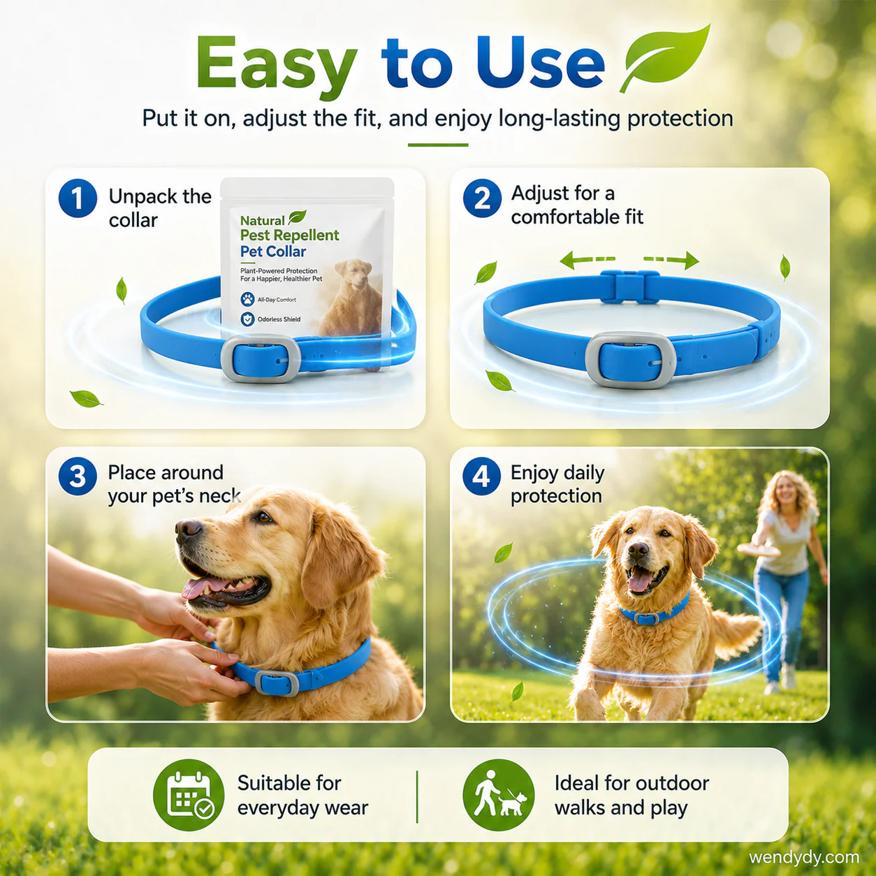š„ā°LIMITED TIME 50% OFF!š„50K+ SOLD! Natural Essential Oil Pet Pest Repellent Collarš¶ - Image 3