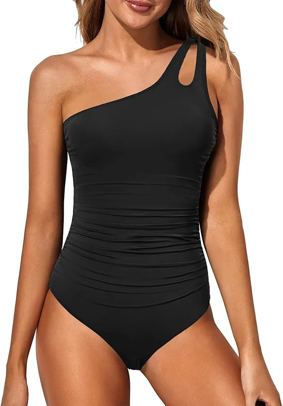 💖LAST DAY SPECIAL PRICE: £13.99!!💖One Shoulder One Piece Swimsuit for Women👙 - Image 6