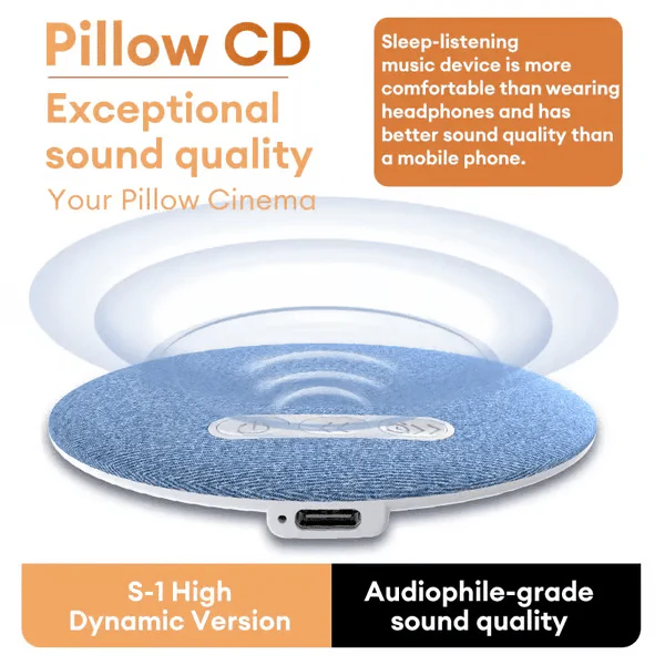 👍Surprise Price £13.99!!🔥Ultra-Thin Bluetooth Pillow Speaker with Bluetooth 6.0 - Bone Conduction Technology - Image 3