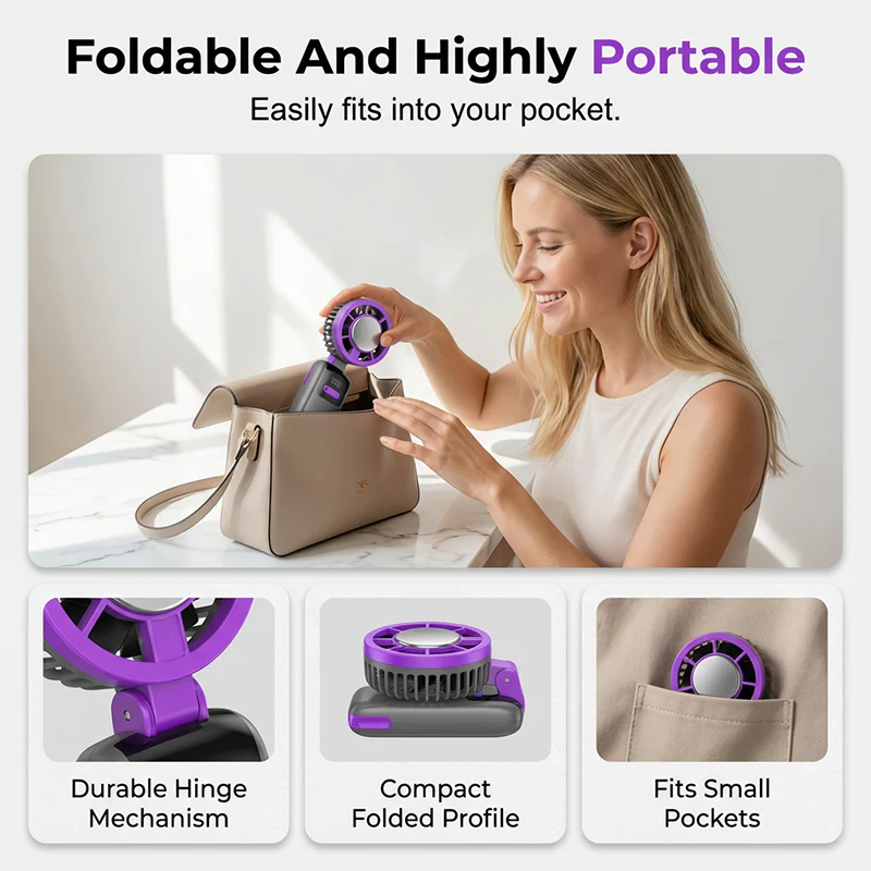 Portable Handheld Cooling Fan - Image 8
