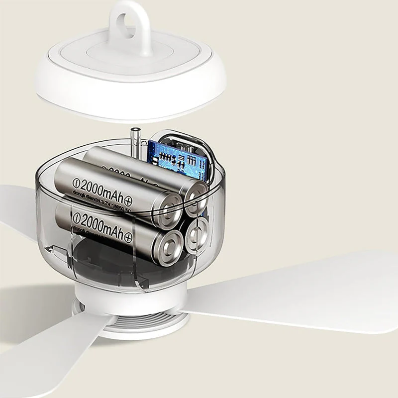 ⏰ Zeitlich begrenztes Angebot: 50% RABATT auf wiederaufladbaren Deckenventilator mit LED! 🌬️✨ - Image 8