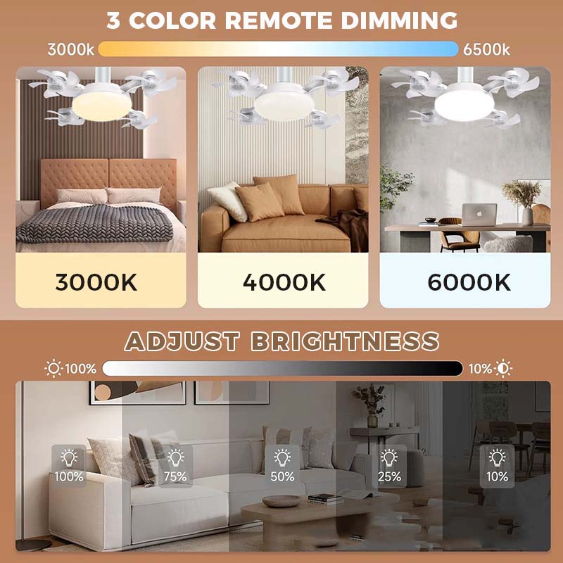 💡 50% OFF RIGHT NOW! 🌀 LED ceiling fan with lighting, remote-controlled: an all-in-one set combining a fan and lighting ✨ - Image 7