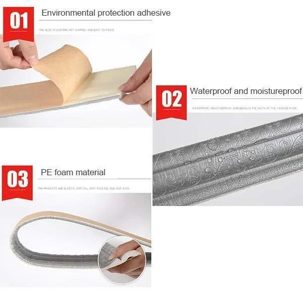 3D Wall Edging-Self-Adhesive Environmental Protection 3D Wall Edging Strip - Image 6