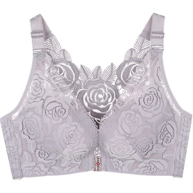 đ„HOT SALE 49% OFFđ„Rose Embroidery Front Closure Wirefree Bra - Image 16