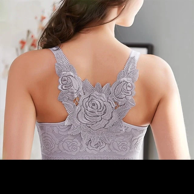 đ„HOT SALE 49% OFFđ„Rose Embroidery Front Closure Wirefree Bra - Image 6