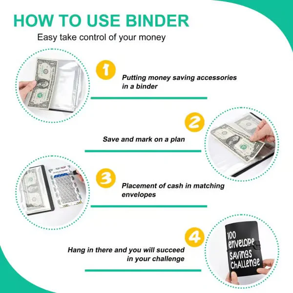 🔥LAST DAY SALE £6.99!!⚡50K+ SOLD!💝Savings Challenges Book with Envelopes💸 - Image 9