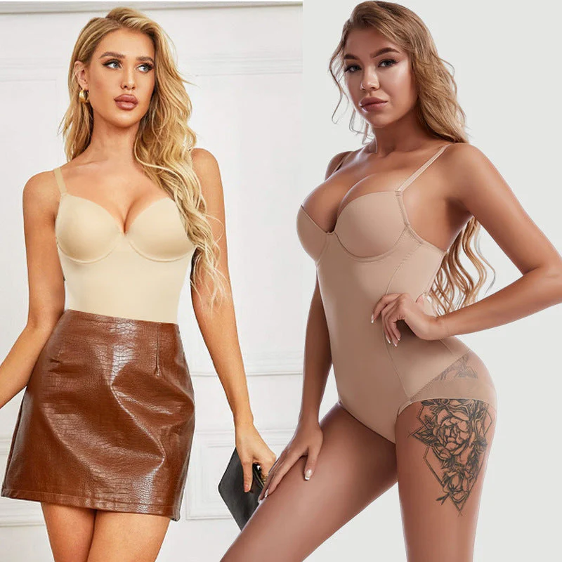 🔥LAST DAY SALE 50% OFF🔥Shapewear Bodysuit with Bra | Ruched Slimming Adjustable Waist✨ - Image 13