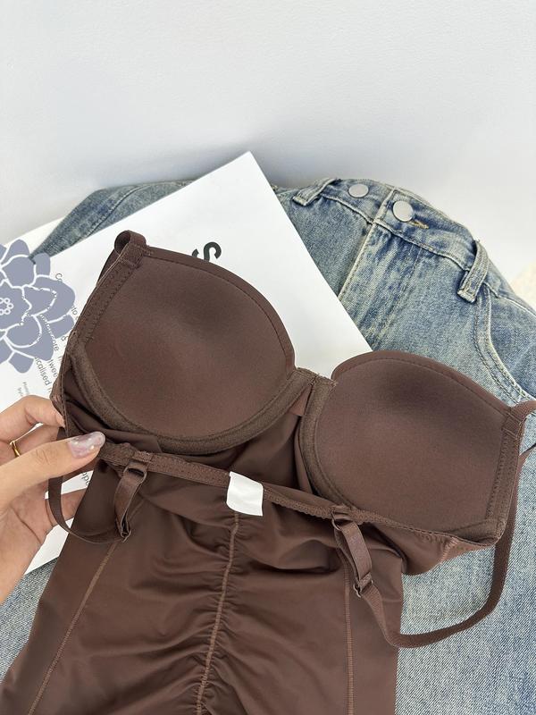 🔥LAST DAY SALE 50% OFF🔥Shapewear Bodysuit with Bra | Ruched Slimming Adjustable Waist✨ - Image 19