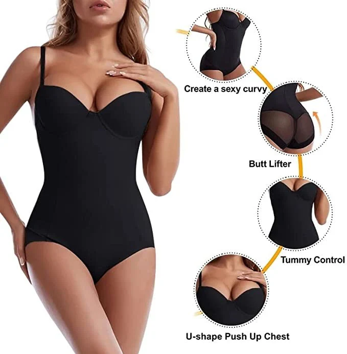 🔥LAST DAY SALE 50% OFF🔥Shapewear Bodysuit with Bra | Ruched Slimming Adjustable Waist✨ - Image 3