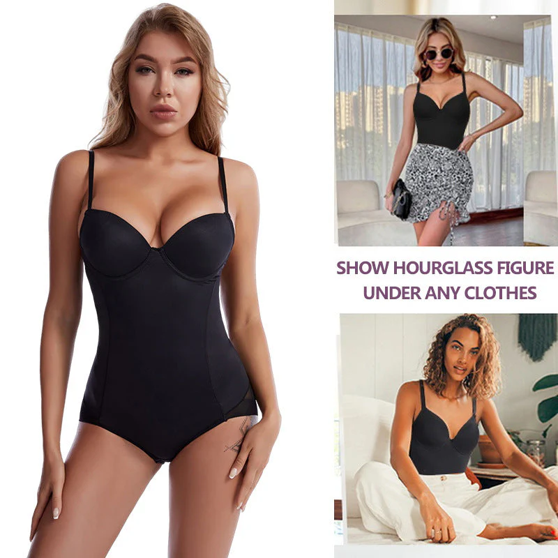 🔥LAST DAY SALE 50% OFF🔥Shapewear Bodysuit with Bra | Ruched Slimming Adjustable Waist✨ - Image 5