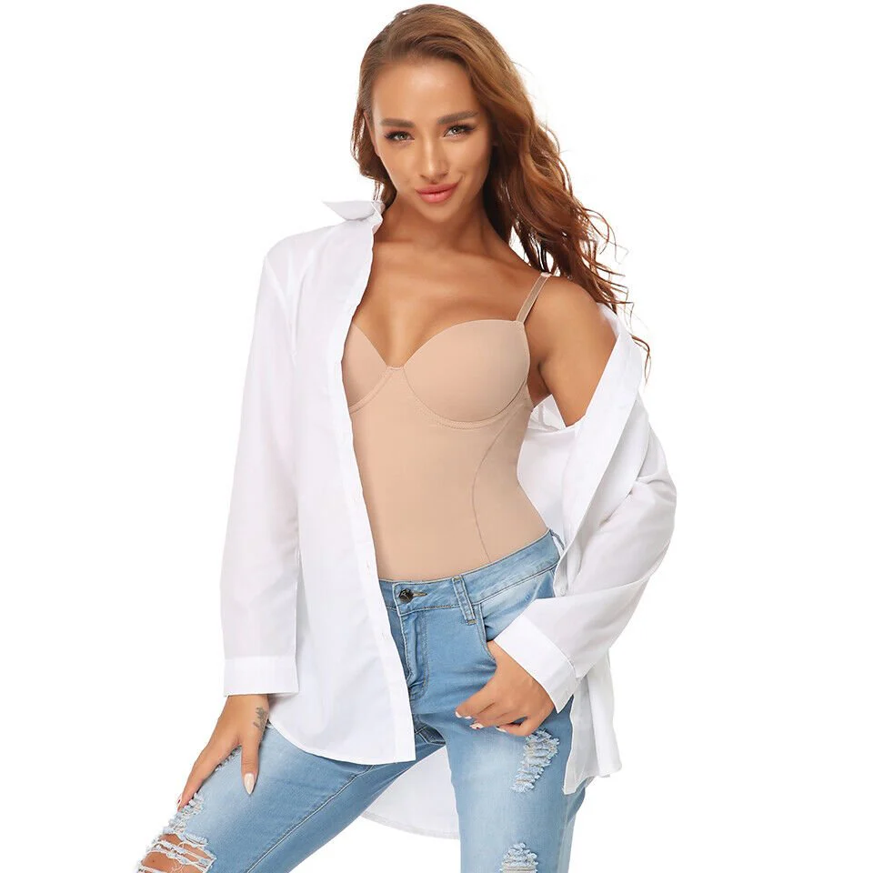 🔥LAST DAY SALE 50% OFF🔥Shapewear Bodysuit with Bra | Ruched Slimming Adjustable Waist✨ - Image 8