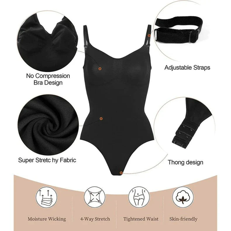 ⏰Historically lowest price:£8.99💥🔥SNATCHED SHAPEWEAR BODYSUIT - Image 13