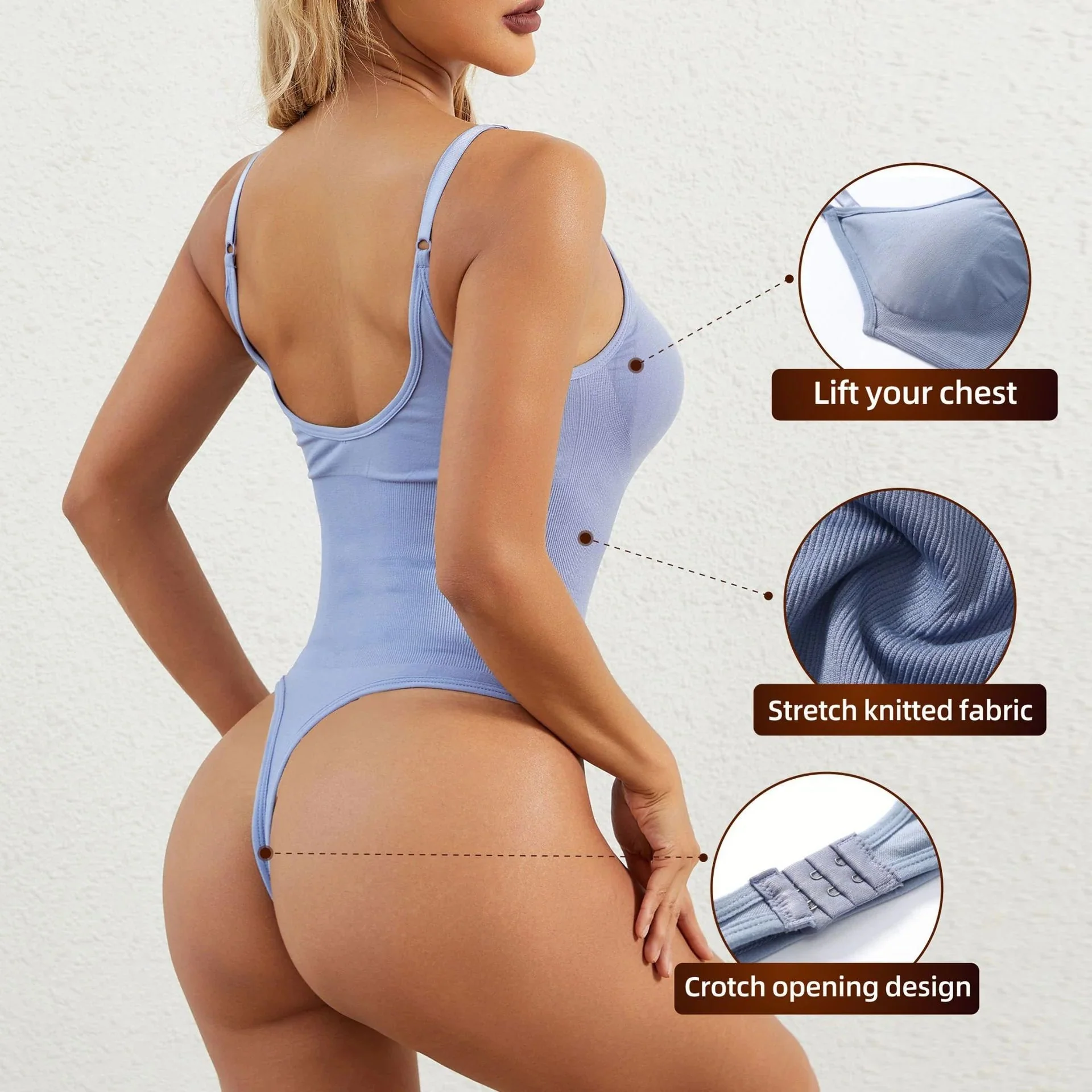 ⏰Historically lowest price:£8.99💥🔥SNATCHED SHAPEWEAR BODYSUIT - Image 27
