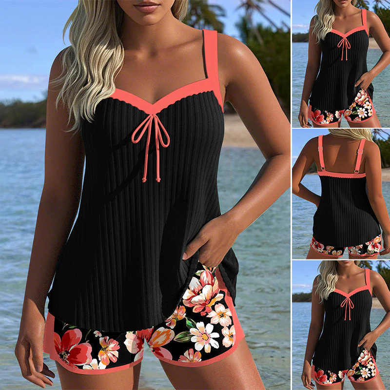 ⏳Time-limited Special Sale 50% Off⏰Printed Swimsuit Top & Shorts Set🩱 - Image 3