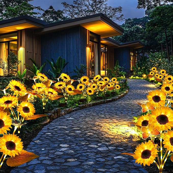 ⏳Limited-time 50% off🌞Solar LED Sunflower Garden Lights-29.6inch/75cm - Image 9