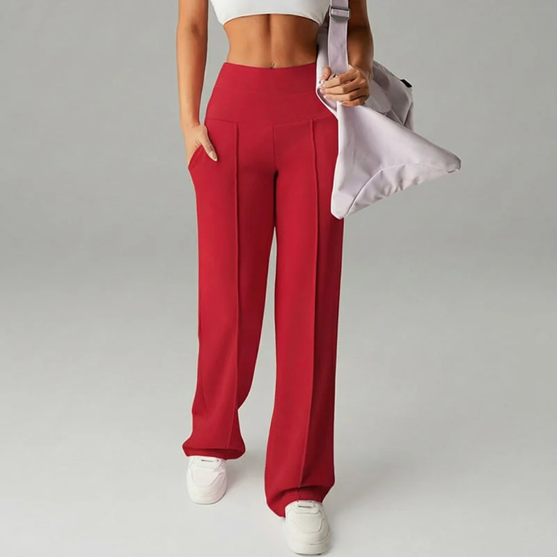 💗LAST DAY SALE 50% OFF⚡50K+ SOLD💕Women's Plain Loose Straight Leg Pants - Image 14