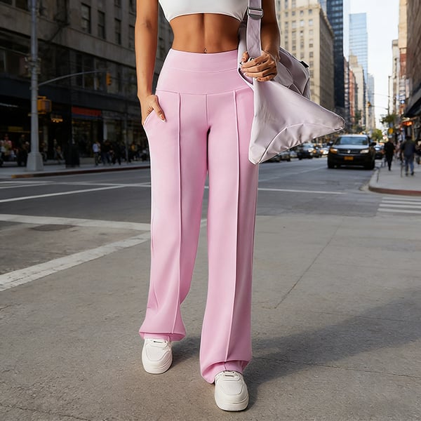 💗LAST DAY SALE 50% OFF⚡50K+ SOLD💕Women's Plain Loose Straight Leg Pants - Image 2